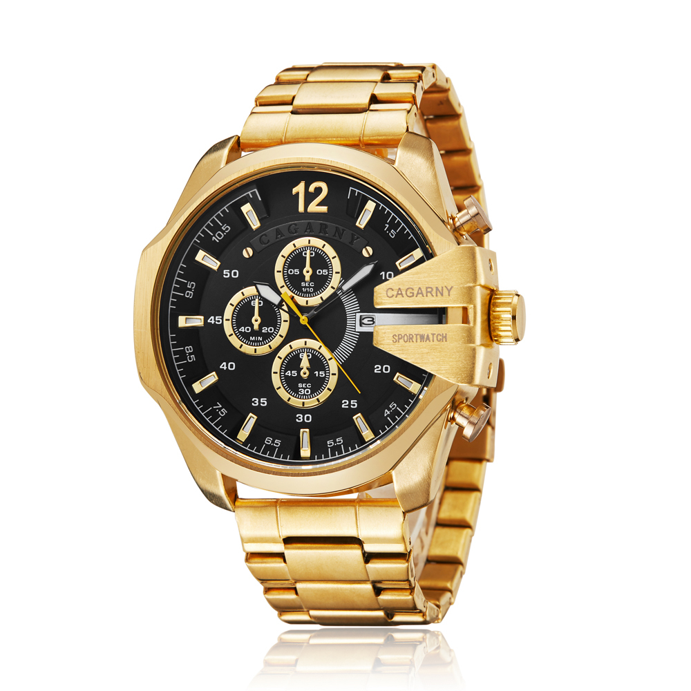 Mens Watches Top Brand Luxury Gold Steel Quartz Watch Men Cagarny Casual Male Wrist Watch Military Relogio Masculino New xfcs LY191226, Ssilver black
Mens Watches Top Brand Luxury Gold Steel Quartz Watch Men Cagarny Casual Male Wrist Watch Military Relogio Masculino New xfcs LY191226, Ssilver black