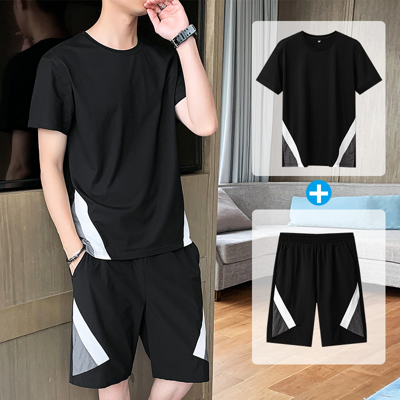 Viscose Fiber Short Sleeved Shorts Suit Men's Summer Fashion Handsome Casual Sports Match a Set of Linen Cotton Linen Clothes, Black
Viscose Fiber Short Sleeved Shorts Suit Men's Summer Fashion Handsome Casual Sports Match a Set of Linen Cotton Linen Clothes, Black