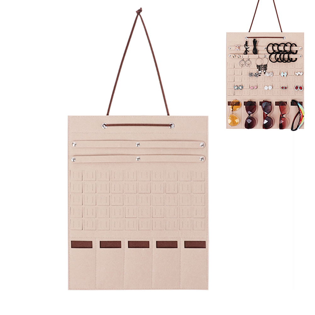 Hanging Jewelry Organizer Bag Sunglasses Earring Bracelets Rings Wall Pocket Display Storage Hanging Bag on Door Wall, Medium gray
Hanging Jewelry Organizer Bag Sunglasses Earring Bracelets Rings Wall Pocket Display Storage Hanging Bag on Door Wall, Medium gray