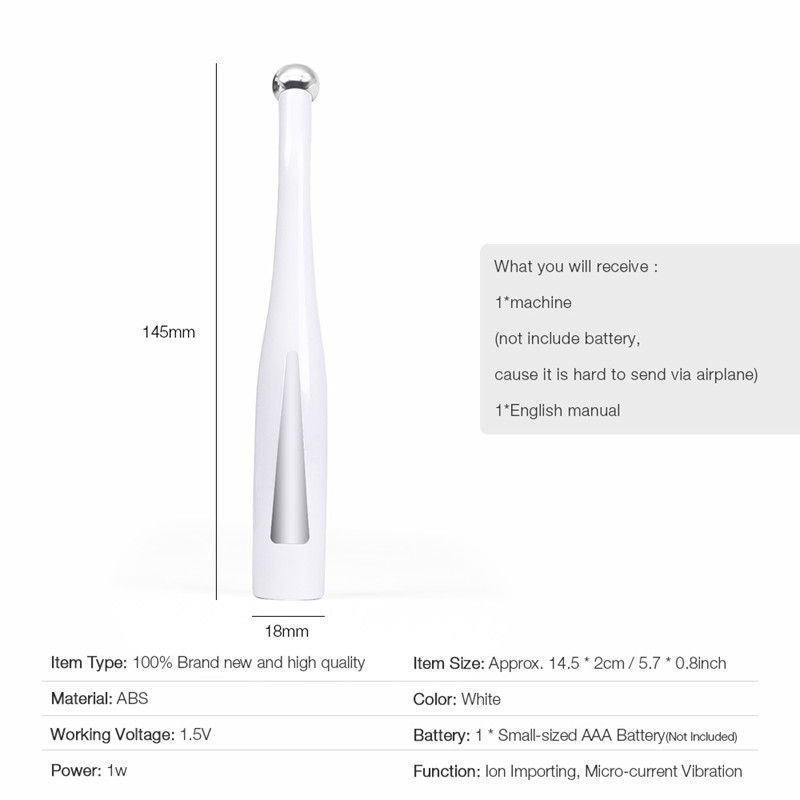 2 in 1 Electric Eye Massager Anti Aging Wrinkle Eye Patch Relief Micro-current Massage Negative Ion Importing Eyes Care Device