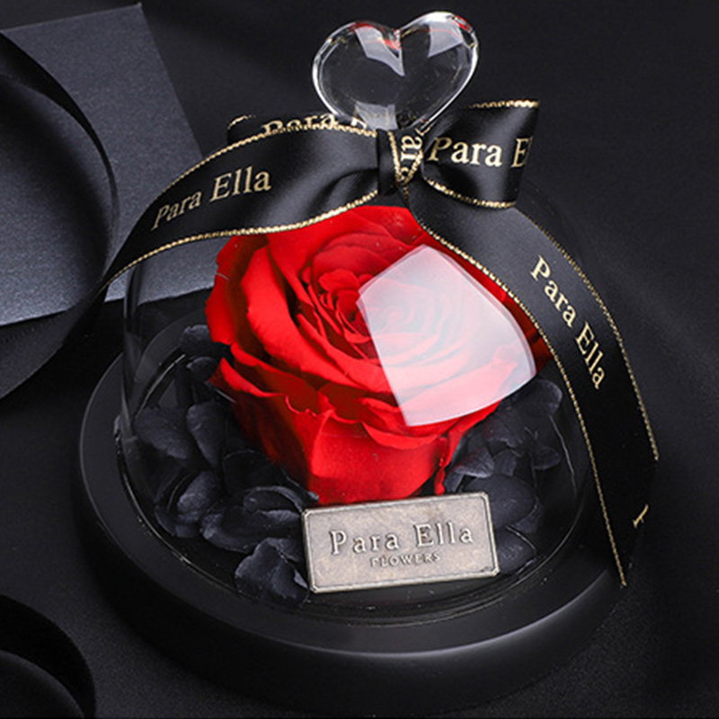 Romantic Rose Gift Box Preserved Flowers Glass Cover Creative Valentine's Day Gift Everlasting Flower Ornament Birthday Wedding
Romantic Rose Gift Box Preserved Flowers Glass Cover Creative Valentine's Day Gift Everlasting Flower Ornament Birthday Wedding