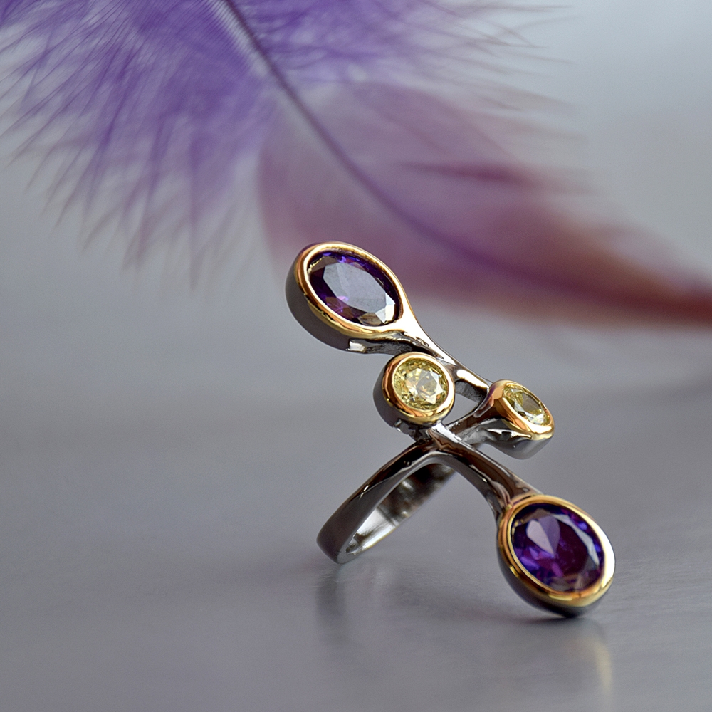 Fashion-Branch Purple Color stones Ring Gift for young lady Jewelry Long design Rings Girl CZ Jewellery
Fashion-Branch Purple Color stones Ring Gift for young lady Jewelry Long design Rings Girl CZ Jewellery