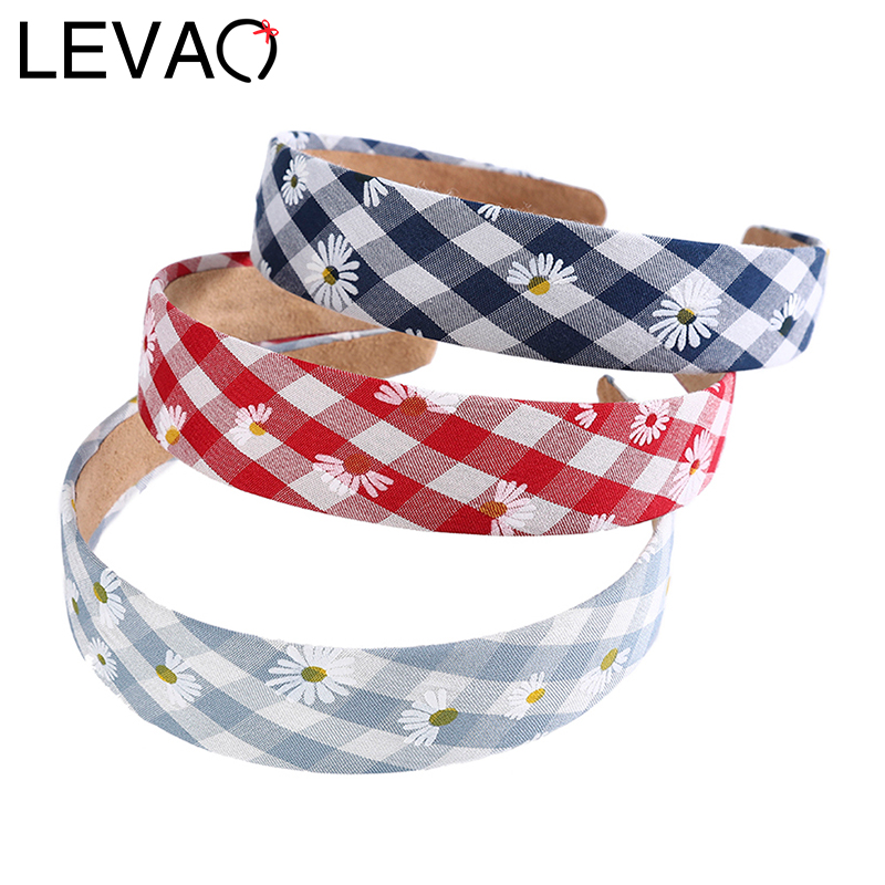 LEVAO Lady Plaid Daisy Headband 3CM Wide Hairband Bezel Turban Women Girls Hair Accessories Hair Hoop Headwear Fashion Headdress
LEVAO Lady Plaid Daisy Headband 3CM Wide Hairband Bezel Turban Women Girls Hair Accessories Hair Hoop Headwear Fashion Headdress