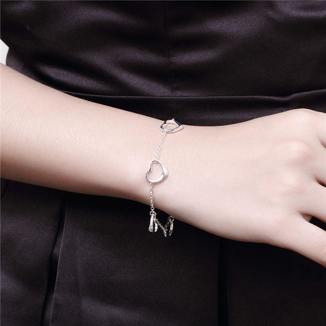 High grade 925 sterling silver Five piece Love jewelry set DFMSS186 brand new Factory direct 925 silver necklace bracelet