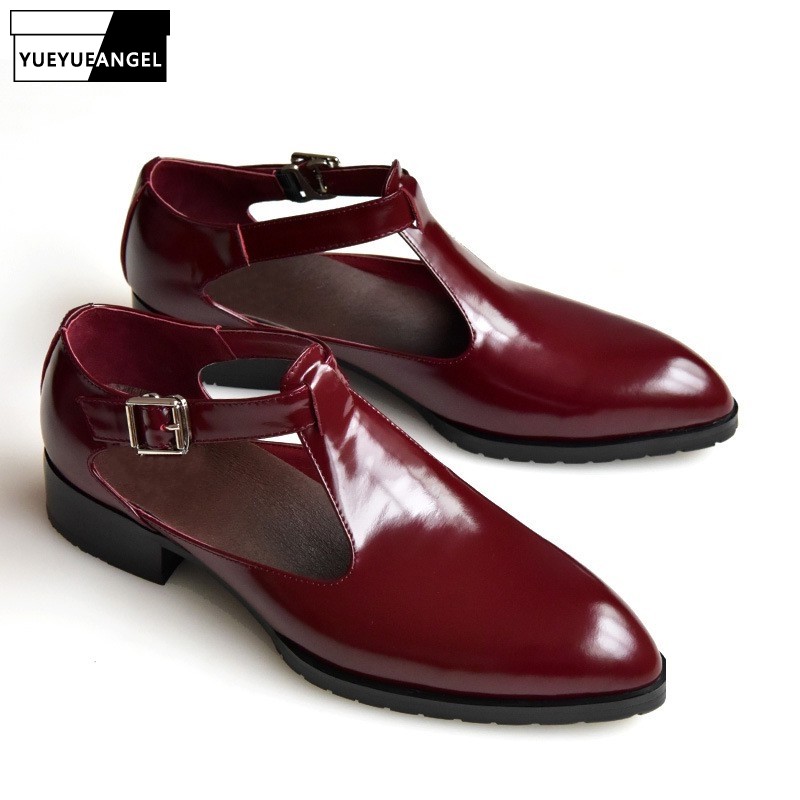 Mens Genuine Leather Sandals Pointed Toe Black 2019 Summer Dress Shoes Business Casual Buckle Shoes Male Sandals Footwear
Mens Genuine Leather Sandals Pointed Toe Black 2019 Summer Dress Shoes Business Casual Buckle Shoes Male Sandals Footwear