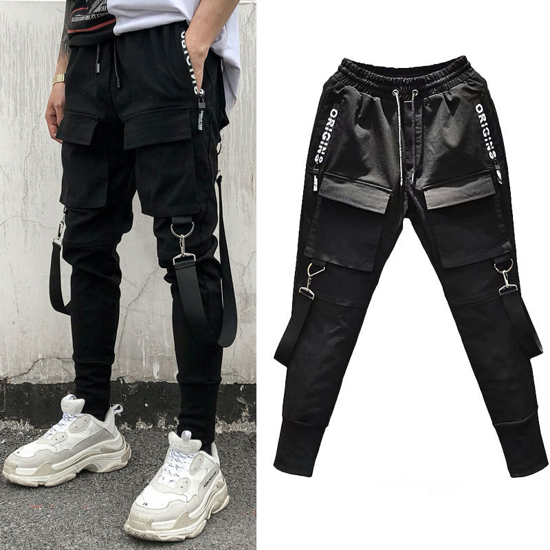 Hip Hop Men Cargo Pants High Street Kpop Casual Cargo Pants with Pockets Joggers Modis Streetwear Trousers Asian Size, Black
Hip Hop Men Cargo Pants High Street Kpop Casual Cargo Pants with Pockets Joggers Modis Streetwear Trousers Asian Size, Black