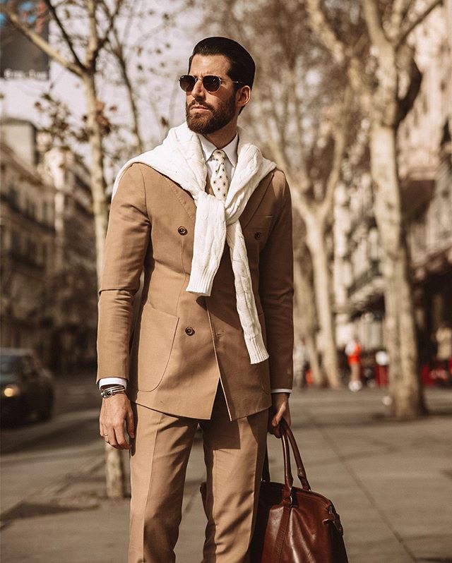 Spring Summer Mens Groom Wedding Suits Groom Double Breasted Peaked Lapel Formal Work Prom Office Blazer Jacket(Jacket+Pants)