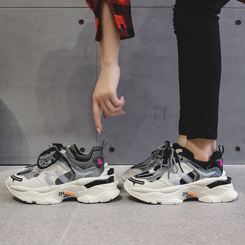 Sneakers Women Trendy Chunky Dad Shoe Laces Platform Shoe Matching Cross-tied Sneakers Tenis Chaussures walking shoes women, Gray
Sneakers Women Trendy Chunky Dad Shoe Laces Platform Shoe Matching Cross-tied Sneakers Tenis Chaussures walking shoes women, Gray