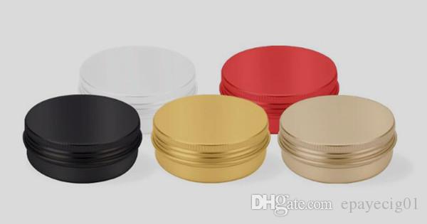 aluminum jar container 60ml 60g 2oz gold black red pink white color Round Tin metal Aluminium cosmetic jar cans with with screw lid cap
aluminum jar container 60ml 60g 2oz gold black red pink white color Round Tin metal Aluminium cosmetic jar cans with with screw lid cap