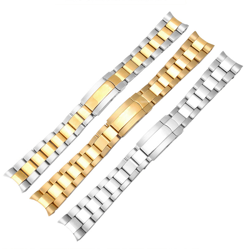 JAWODER Watchband 20mm Gold Intermediate Polishig New Men Curved End Stainless Steel Watch Band Strap Bracelet for Rolex Submariner, Black;brown
JAWODER Watchband 20mm Gold Intermediate Polishig New Men Curved End Stainless Steel Watch Band Strap Bracelet for Rolex Submariner, Black;brown
