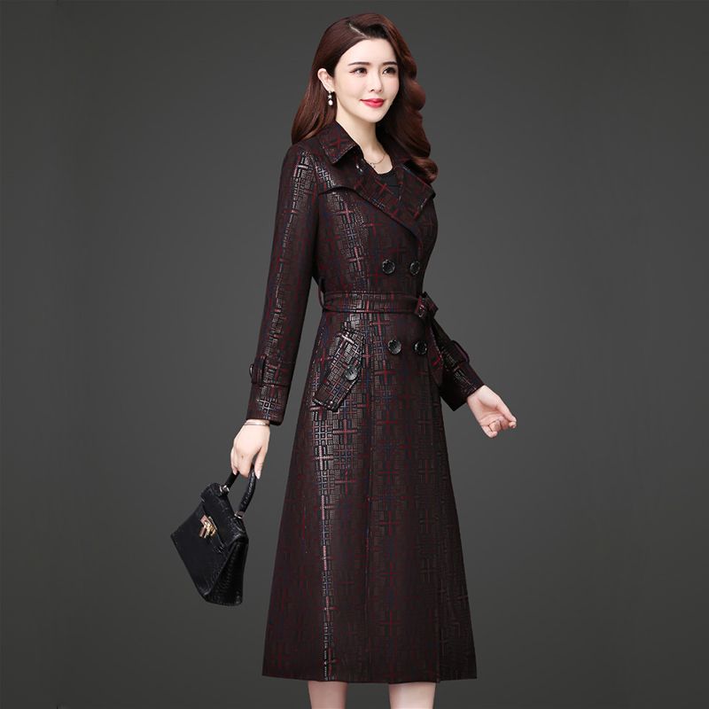 Vintage Women Trench Coat 2020 Spring Double-Breasted Female Long Trench Ladies Windbreaker, As picture show
Vintage Women Trench Coat 2020 Spring Double-Breasted Female Long Trench Ladies Windbreaker, As picture show