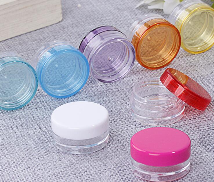 3g Cream Container Mini Cosmetic Empty Jar Pot Eyeshadow Makeup Face Cream Container Portable Refillable Bottles