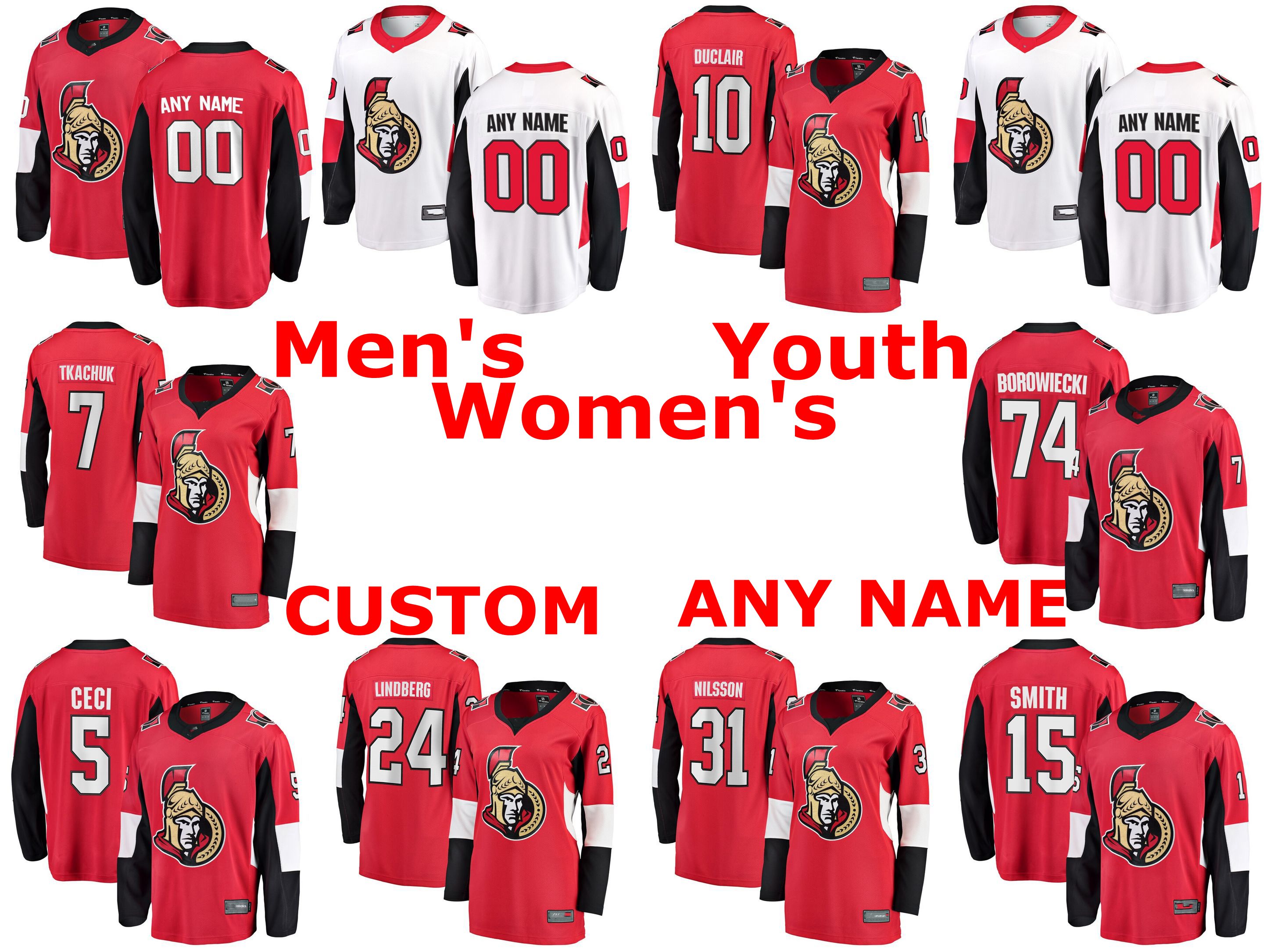 Ottawa Senators Jerseys Anthony Duclair Jersey Zack Smith Brady Tkachuk Mark Borowiecki Cody Ceci Red White Hockey Jerseys Custom Stitched, Black;red
Ottawa Senators Jerseys Anthony Duclair Jersey Zack Smith Brady Tkachuk Mark Borowiecki Cody Ceci Red White Hockey Jerseys Custom Stitched, Black;red