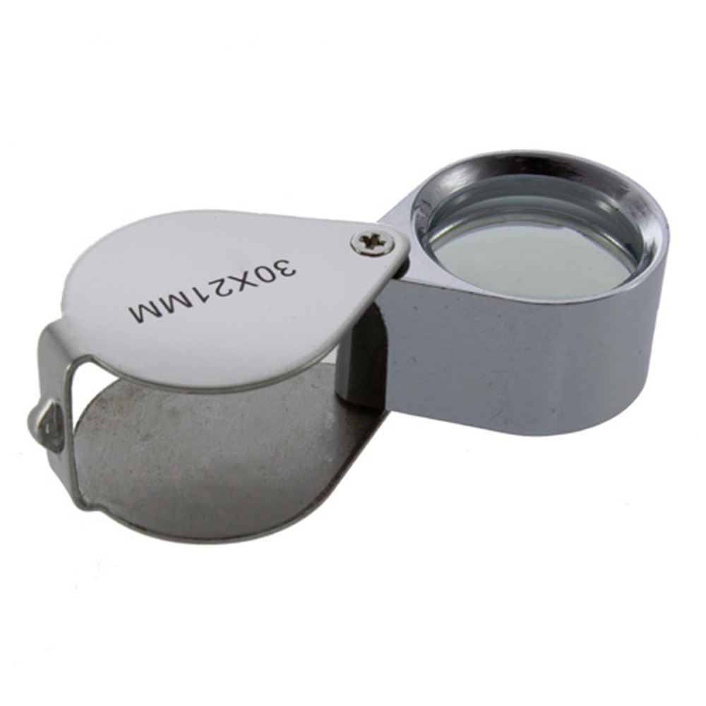 Mini 30X Glass Magnifying Magnifier Jeweler Eye Jewelry Loupe Loop Triplet Jewelers