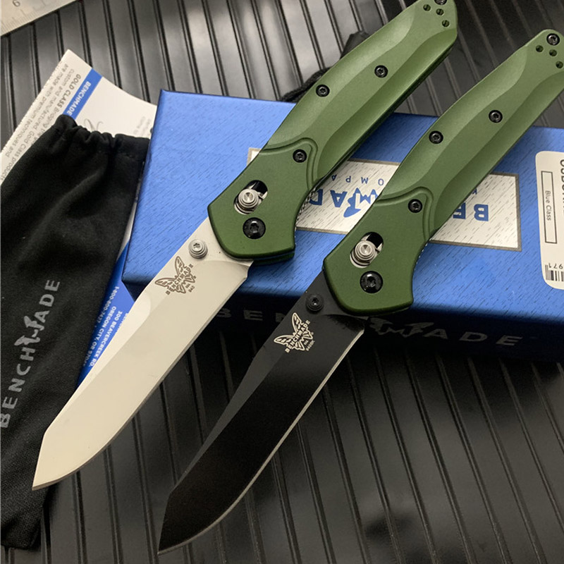 Benchmade BM940 Osborne Folding Knife 3.4" S30V Black/Satin Plain Blade Purple Anodized Spacer Titanium Green Aluminum Handles BM940-1 KNIFE
Benchmade BM940 Osborne Folding Knife 3.4" S30V Black/Satin Plain Blade Purple Anodized Spacer Titanium Green Aluminum Handles BM940-1 KNIFE
