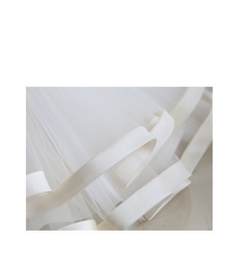 Beaded Baby Girl Dresses Newborn 1st Birthday Dress Layered Tulle Bow Little Girl Party Dress Infant Baptism Christening Gown