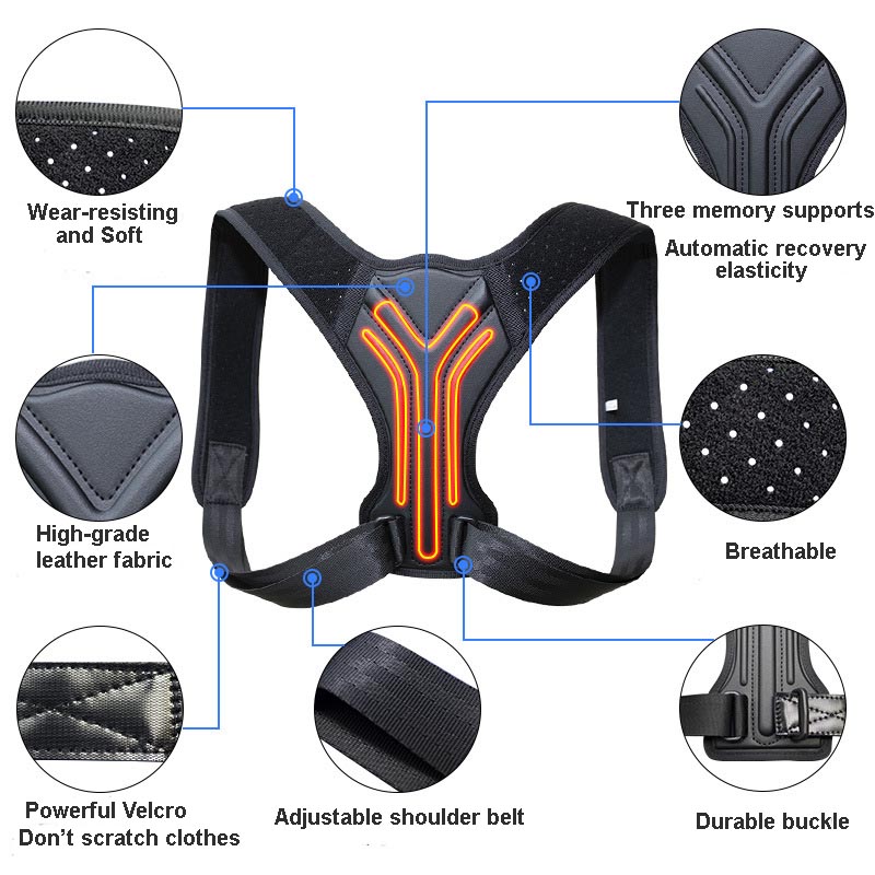 Upgrade Correction Bands Back Shoulder Support Braces Aligns Your Back and Improve Your Posture Corrector Belts Adjustable Design DHL