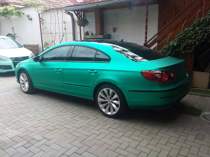 Ice Metallic Matt Chrome Vinyl Car Wrap Foil With Air Release Bubbles Free Matte Car Sticker Wrapping Size 1.52x20 meters