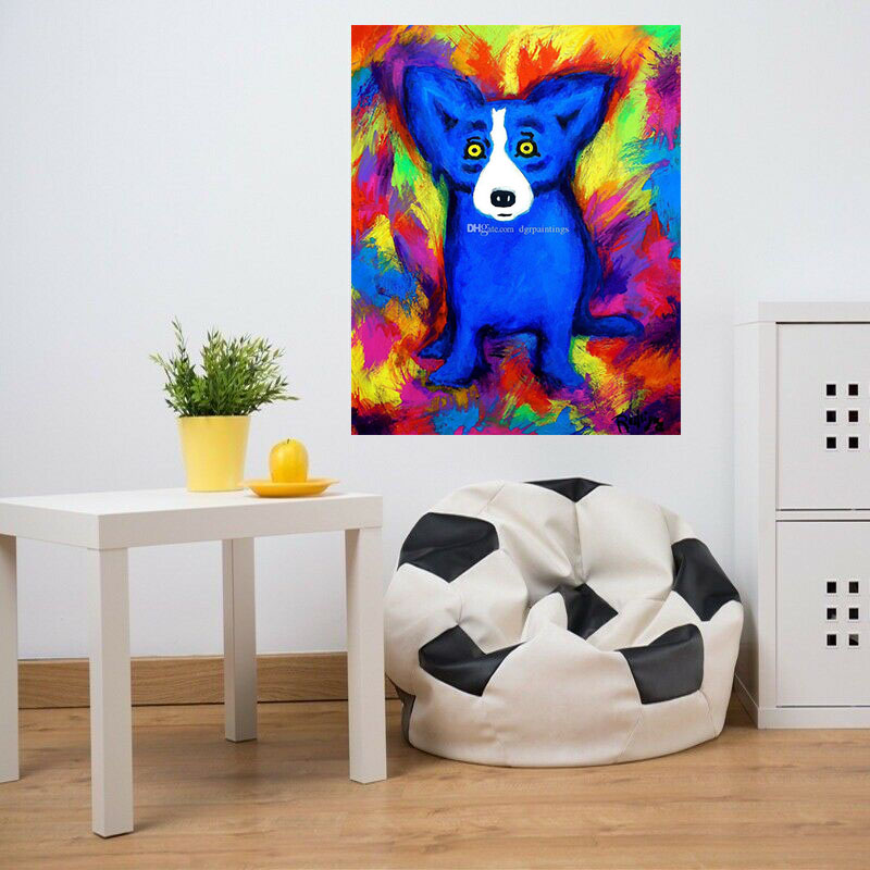 High Quality 100% Handpainted Modern Abstract Oil Paintings on Canvas Animal Paintings Blue Dog Home Wall Decor Art AMD-68-8-8
High Quality 100% Handpainted Modern Abstract Oil Paintings on Canvas Animal Paintings Blue Dog Home Wall Decor Art AMD-68-8-8