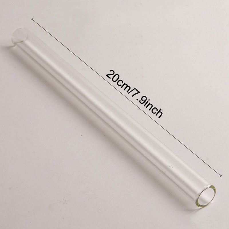 Transparent Glass Straw Temperature Resistant Reusable Eco-friendly Lead-free Cup Straw Milk Tea Thick Drinking Curved Straws BH2020 TQQ
