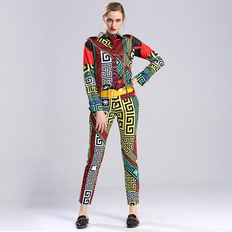 European American Women Fashion Vinatge Casual 2 Pieces Pants Set Blouse +Slim Trousers Runway Plug Size 5xl Tracksuit Twin Set Female Great
European American Women Fashion Vinatge Casual 2 Pieces Pants Set Blouse +Slim Trousers Runway Plug Size 5xl Tracksuit Twin Set Female Great