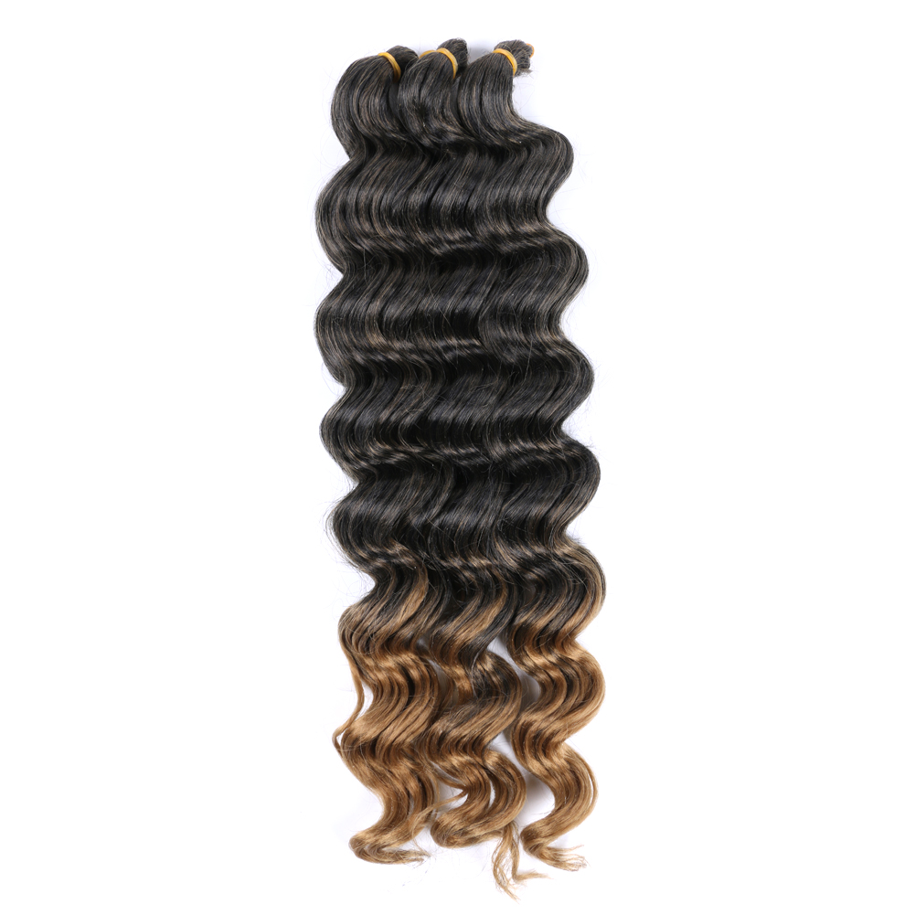 20" High Temperature fiber Synthetic 12strands/pack Deep Wave Braiding Crochet Braids Color Bulk Ombre SyntheBraiding Hair Extensions 80g/pc, #33
20" High Temperature fiber Synthetic 12strands/pack Deep Wave Braiding Crochet Braids Color Bulk Ombre SyntheBraiding Hair Extensions 80g/pc, #33