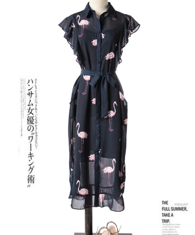 New Manual nail bead blasting Matsumoto 20 spring high grade show thin printed knee length dress, As pic
New Manual nail bead blasting Matsumoto 20 spring high grade show thin printed knee length dress, As pic
