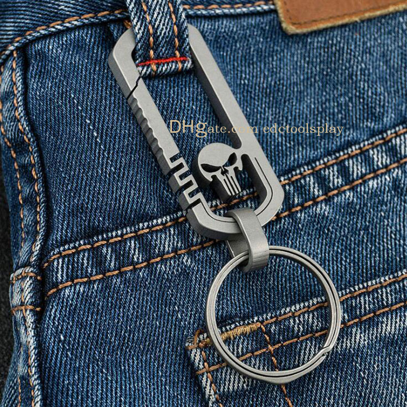 CNC TC4 Titanium Skull Style Design Key Chian Carabiner Outdoor Camping Hiking Fast Hanging Tool Gadgets Men Buckle with Patent Portable EDC
CNC TC4 Titanium Skull Style Design Key Chian Carabiner Outdoor Camping Hiking Fast Hanging Tool Gadgets Men Buckle with Patent Portable EDC