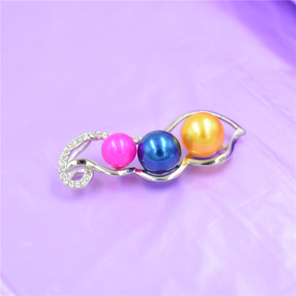 New exquisite and fashionable peas Pearl Pendant mount S925 pure silver with Zircon Necklace accessories DZ051
New exquisite and fashionable peas Pearl Pendant mount S925 pure silver with Zircon Necklace accessories DZ051