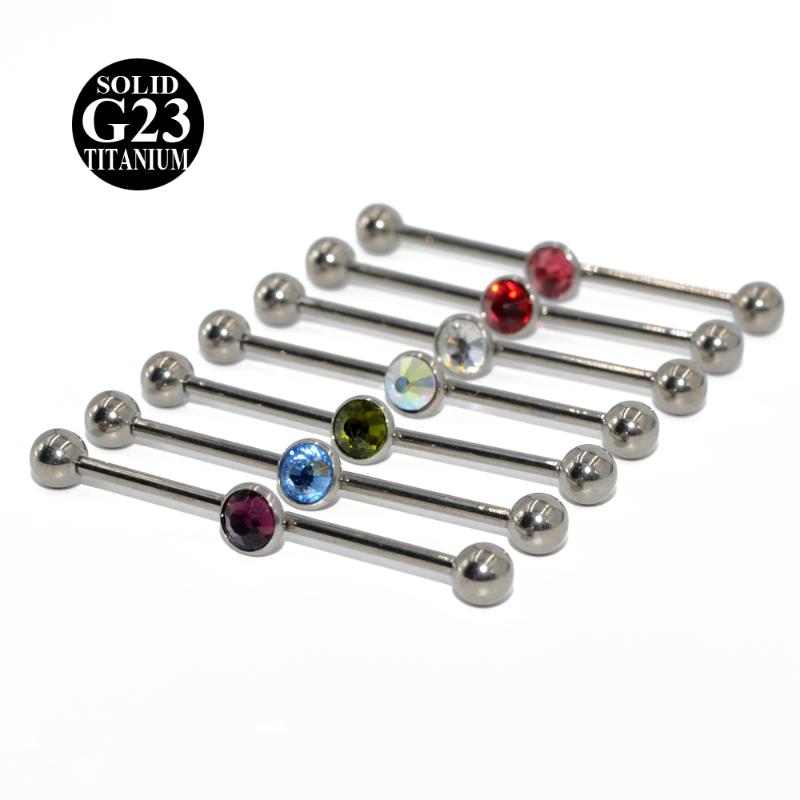 Other 1Piece G23 Titanium Flat CZ Gem Industrial Barbell Ear Tragus Cartilage Helix Earring Straight Bar Piercing Body Jewelry 20g
Other 1Piece G23 Titanium Flat CZ Gem Industrial Barbell Ear Tragus Cartilage Helix Earring Straight Bar Piercing Body Jewelry 20g