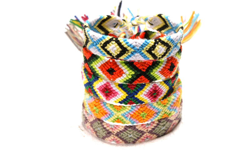 14 Colors Colorful Braided Charm Bracelets Handmade Weave Infinity Bracelet Lucky Friendship Hand Strap Nepalese National Style 20PCS/LOT