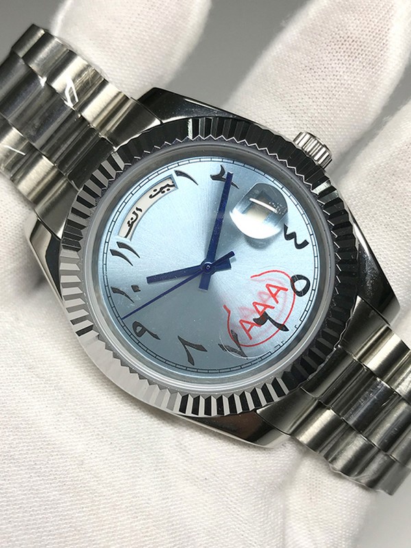 luxury watch men 40mm Day Date Ancient arab automatic mechanical watch No battery sweeping movement Stainless steel watch, 15
luxury watch men 40mm Day Date Ancient arab automatic mechanical watch No battery sweeping movement Stainless steel watch, 15