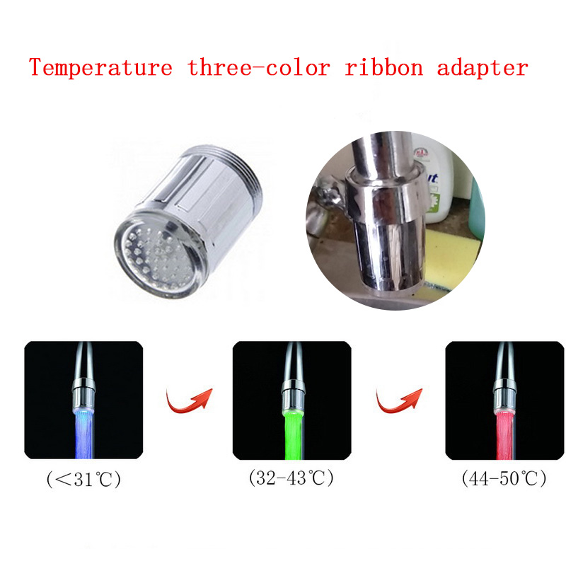 Luminous Light-up LED Water Faucet Shower Tap Basin Water Nozzle Bathroom Kitchen Heater Faucets thermostat Blue 3Color 7 Colors
Luminous Light-up LED Water Faucet Shower Tap Basin Water Nozzle Bathroom Kitchen Heater Faucets thermostat Blue 3Color 7 Colors
