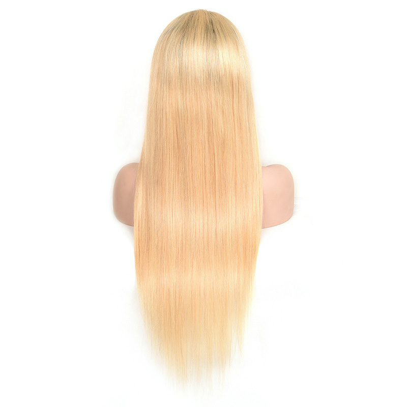 Brazilian Virgin Hairs 13X4 Lace Front Wig 1B Blonde Silky Straight 1B/613# Wigs 10-28inch Light Color 100% Human Hair 150% 180% 210% 250% Density
