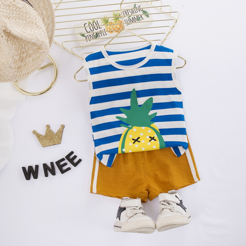 toddler Baby Boy Striped Clothes Sets Sleeveless New Born Children Vest + Shorts 2 PCS Sport Suit Infant Boys Set 1 2 3 4 Years, Blue
toddler Baby Boy Striped Clothes Sets Sleeveless New Born Children Vest + Shorts 2 PCS Sport Suit Infant Boys Set 1 2 3 4 Years, Blue