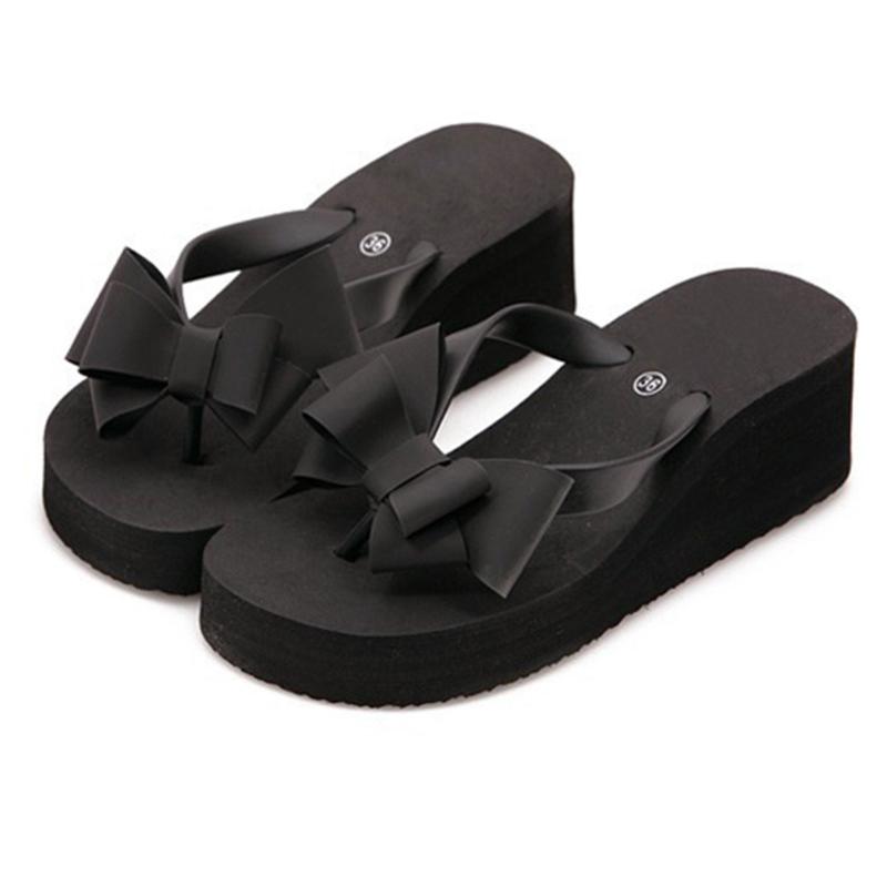 Fashion Women Sandals High Flat Heel Fabala Bohemian Ladies Flip Flops Platform Wedge Slippers Bowknot Holiday, Black
Fashion Women Sandals High Flat Heel Fabala Bohemian Ladies Flip Flops Platform Wedge Slippers Bowknot Holiday, Black