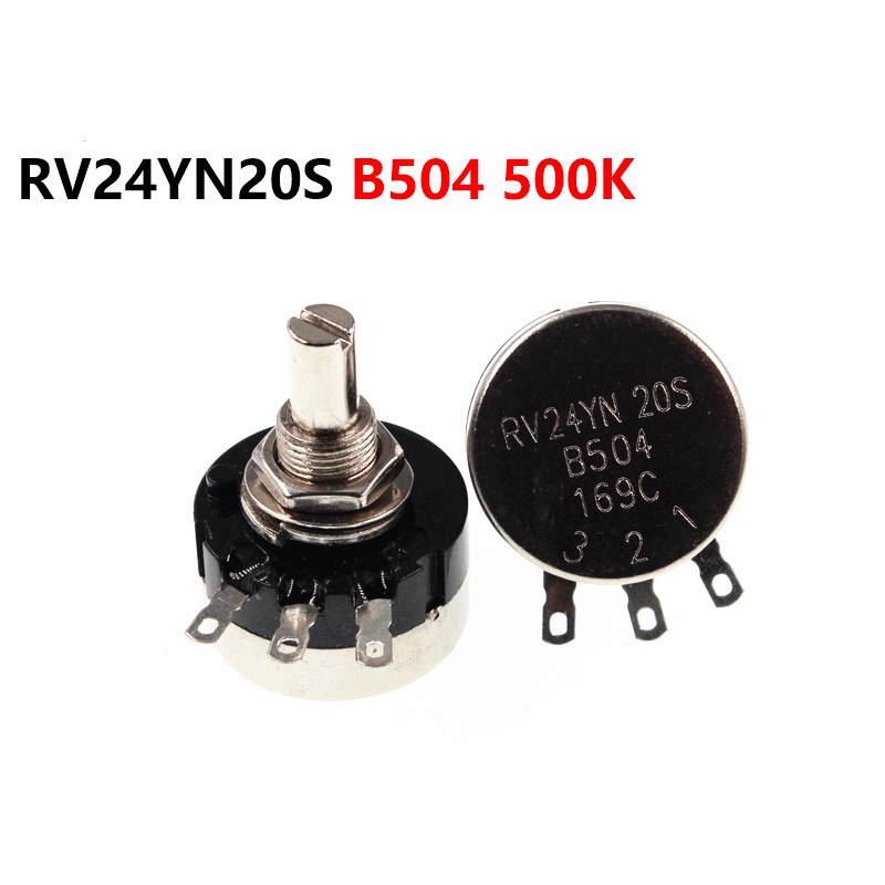 RV24YN20S B504 500K Single turn carbon film potentiometer adjustable resistor