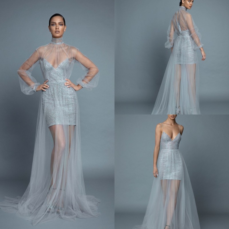 Plus Size Customized A Line Long Sleeve Prom Dresses High Neck Evening Dress Sequins Sweep Train Two Pieces Party Bridesmaid Gown, Lavender
Plus Size Customized A Line Long Sleeve Prom Dresses High Neck Evening Dress Sequins Sweep Train Two Pieces Party Bridesmaid Gown, Lavender