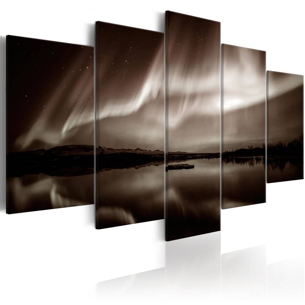 Fashion Wall Art Canvas Painting 5 Pieces Abstract Color Starry Landscape Modern Home Decoration,Choose Color And Size No Frame