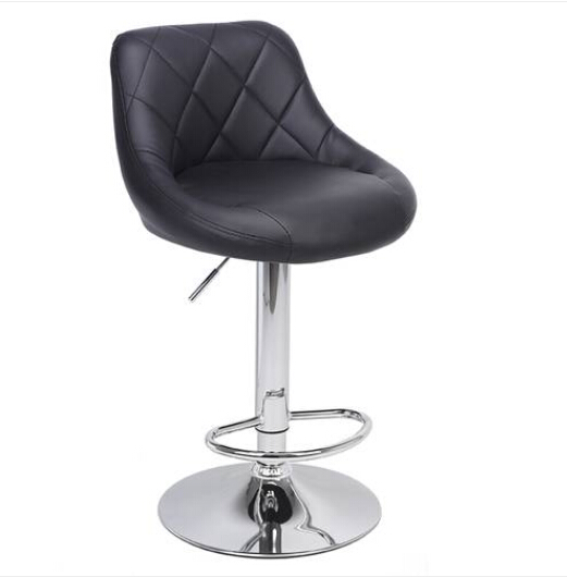 Fashion Furniture Wholesales HOT Sales 2pc Adjustable High Type with Disk No Armrest Rhombus Backrest Design Bar Stool