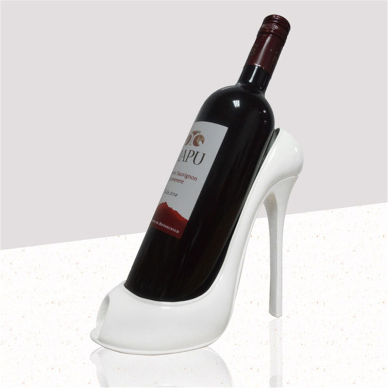 High Heel Shoe Wine Rack Wine Bottle Holder Stylish Rack Gift Basket Accessory Home Kitchen Bar Tools Red Storage Holder