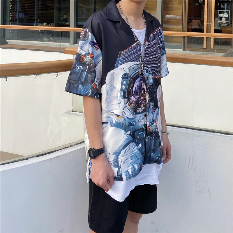 2020 Europe Spring Summer Men Cool USA space astronauts Short Sleeve shirt Casual Unique Shirt Designer Tee, Space man shirt
2020 Europe Spring Summer Men Cool USA space astronauts Short Sleeve shirt Casual Unique Shirt Designer Tee, Space man shirt