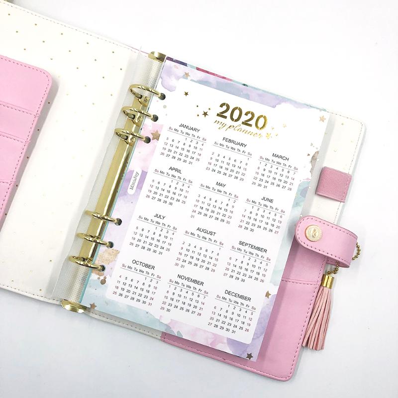 Fromthenon 2020 Year Calendar Index Dividers Watercolor Refill for A5A6 6 Holes Leaf Spiral Notebook Diary School Stationery
Fromthenon 2020 Year Calendar Index Dividers Watercolor Refill for A5A6 6 Holes Leaf Spiral Notebook Diary School Stationery