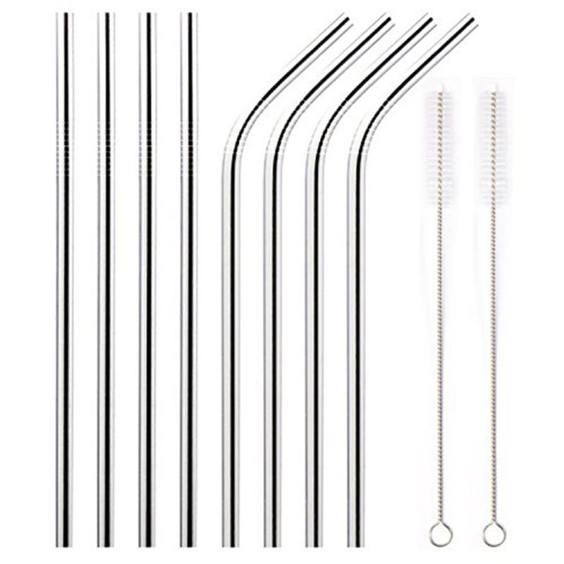 Portable 304 Stainless Steel Straws Gold-Plated Edge Closed Smooth Straw Drink Straight Straw 8Pcs Set
Portable 304 Stainless Steel Straws Gold-Plated Edge Closed Smooth Straw Drink Straight Straw 8Pcs Set