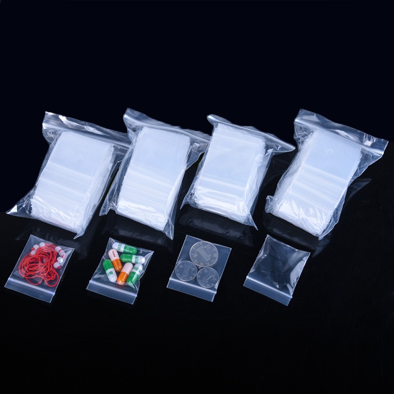 3*4cm*20silk Transparent Closure pockets pouch small thick pouch pill bag jewelry bag