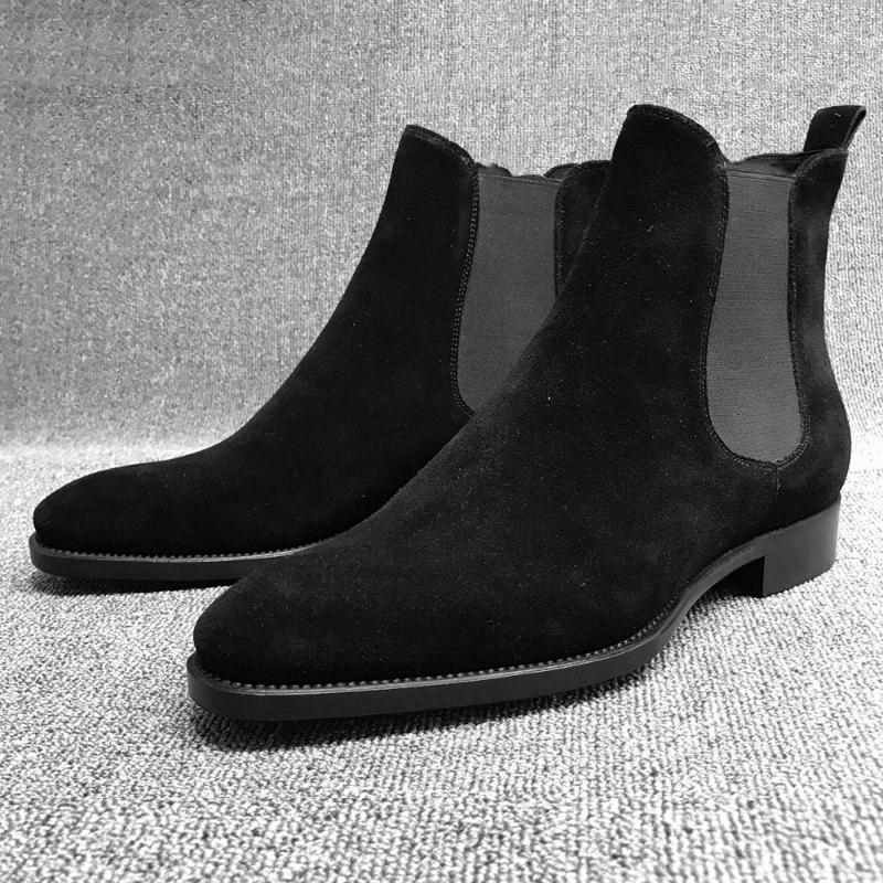 Boots Men Slip On Pointed Toe Ankle Boots Fashion Faux Suede Male Casual Shoes Solid Low Heels Winter For Man D40, Black
Boots Men Slip On Pointed Toe Ankle Boots Fashion Faux Suede Male Casual Shoes Solid Low Heels Winter For Man D40, Black