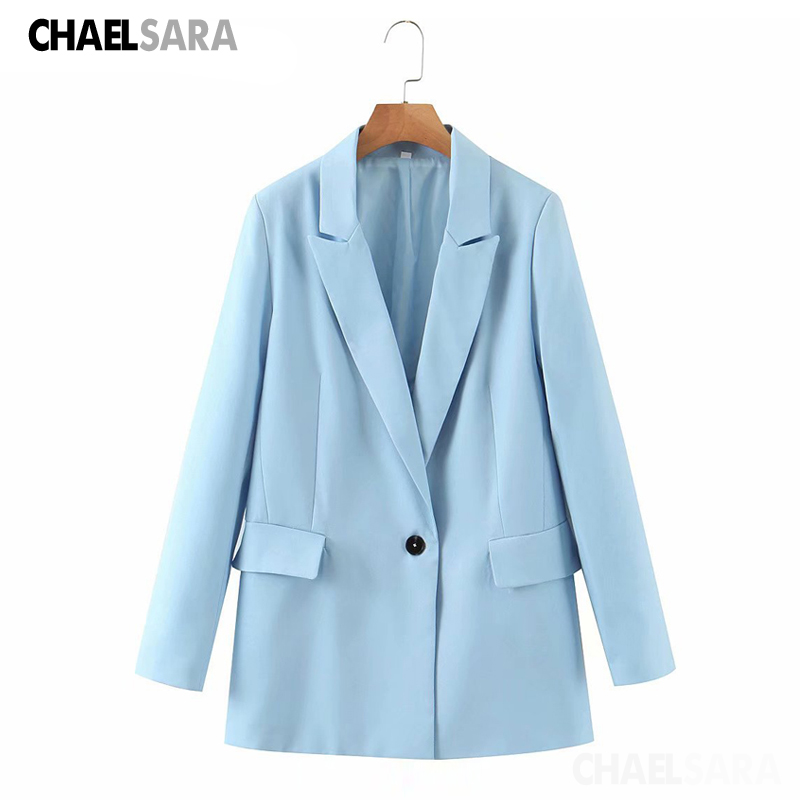 2020 Spring Autumn Office Lady Long Blazer Jacket Single Solid Female Casual Loose Suit Coat Outwear, Blue
2020 Spring Autumn Office Lady Long Blazer Jacket Single Solid Female Casual Loose Suit Coat Outwear, Blue