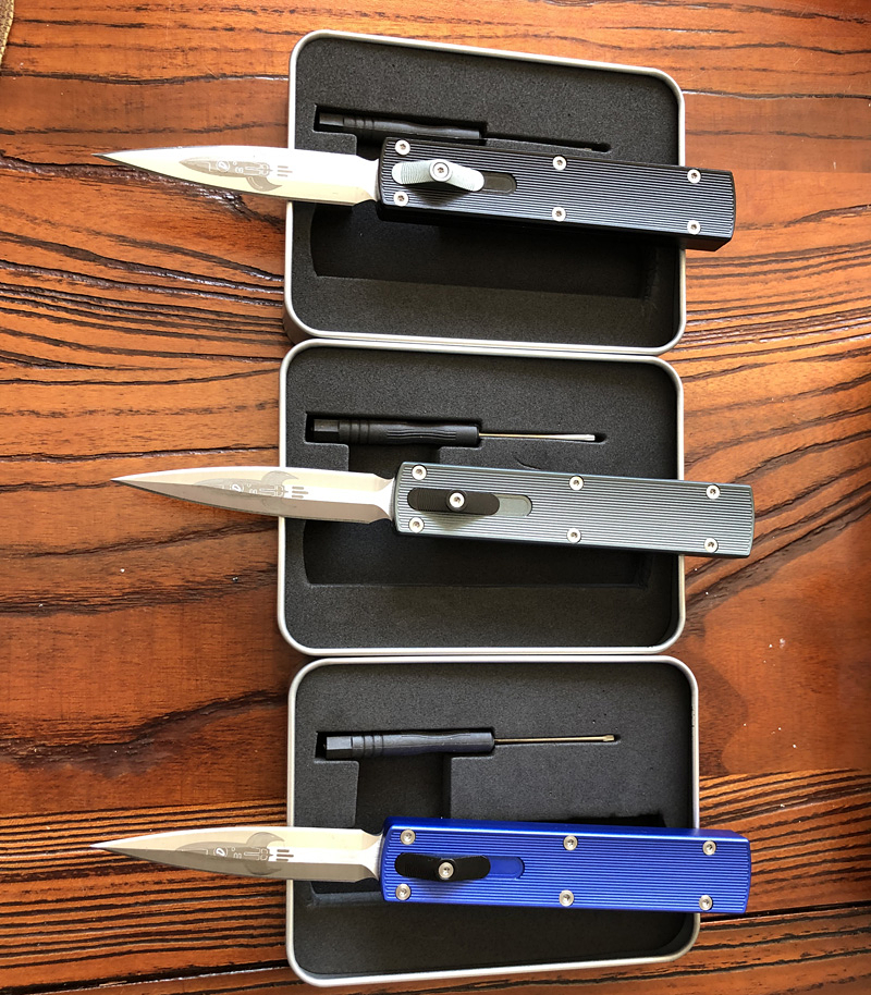 D Rocket Design Auto Tactical Knife D2 Satin Double Action Spear Point Blade T6061 Handle EDC Pocket Knives
D Rocket Design Auto Tactical Knife D2 Satin Double Action Spear Point Blade T6061 Handle EDC Pocket Knives