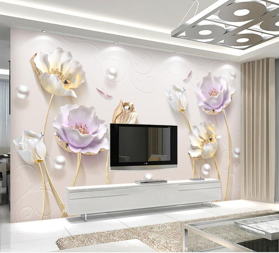 WDBH custom photo 3d wallpaper Chinese style simple jewelry tulip flower living room home decor 3d wall murals wallpaper for walls 3 d, Non-woven
WDBH custom photo 3d wallpaper Chinese style simple jewelry tulip flower living room home decor 3d wall murals wallpaper for walls 3 d, Non-woven