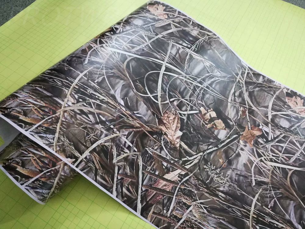 Impressive grass Camo Vinyl Car Wrap foil With air bubble Free Printed / PAINTED Camouflage graphics sticker 1.52x10m/20m/30m Roll